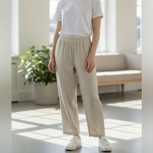 Hayes Linen Wide Leg Pull-on Pants - NWOT